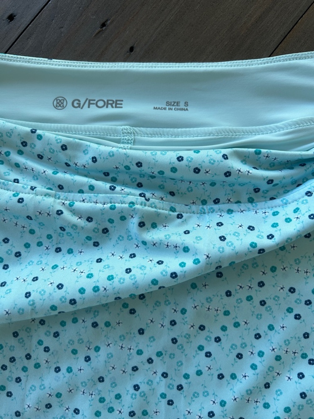 G/FORE Women's Aye Poppy Tech Jersey A-Line Golf Skort